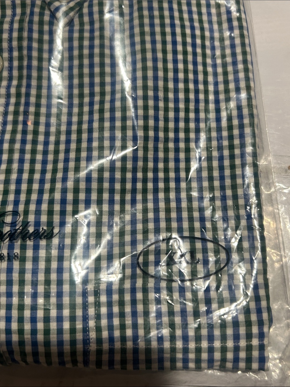 Brooks Brothers Blue and Green Gingham Button-Down Shirt - Picture 4 of 7